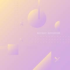 Poster - Abstract geometric background with triangles in a flat, minimalistic style.