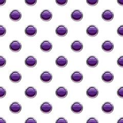 Poster - Purple button pattern seamless repeat in cartoon style vector illustration