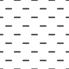 Poster - Black rectangular button pattern seamless repeat in cartoon style vector illustration