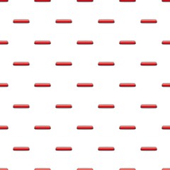 Poster - Red rectangular button pattern seamless repeat in cartoon style vector illustration