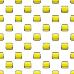 Poster - Citron square button pattern seamless repeat in cartoon style vector illustration