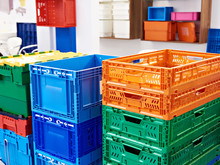 Plastic Boxes For Transportation Of Goods And Trade