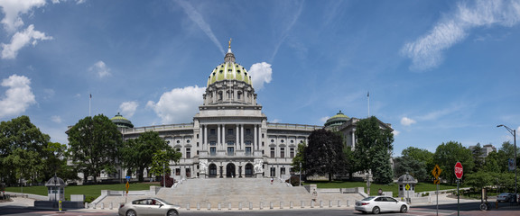 Pennsylvania State Capitol Complex Panoramic View Exterior Dome