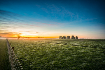 Canvas Print - Panorama of Stonehenge in winter | England