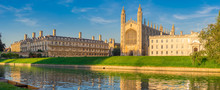 Panorama Of College In Cambridge, UK