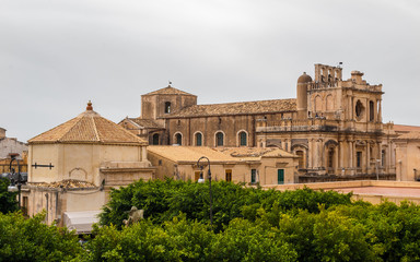 Wall Mural - The baroque church of San Carlo in Noto (Sicily, Italt)