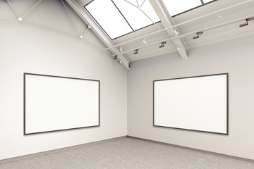 Empty gallery interior