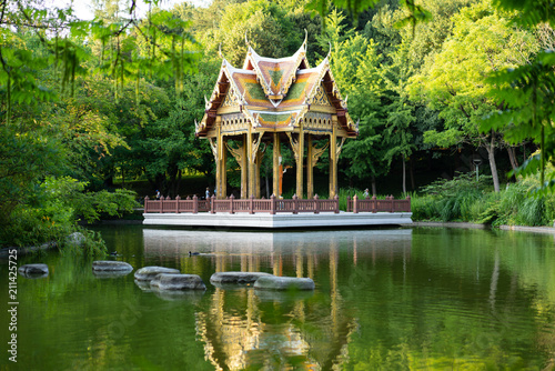 Plakat Tajlandzka świątynia w Monachium Westpark am See Wersja 3