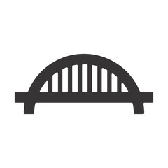 Sticker - bridge logo. connection icon. architecture symbol. vector eps 08.