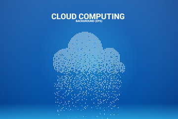 Aufkleber - Cloud computing data transformation from pixel