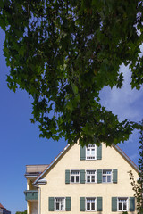 Wall Mural - city facades in south germany bavaria town wangen