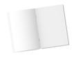 © Vadim - Mock up opened magazine, notebook, journal, booklet, postcard, flyer, brochure . Vector illustration.