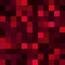 Seamless Geometric Checked Pattern. Ideal For Printing Onto Fabric And Paper Or Decoration. Red, Black Colors.
