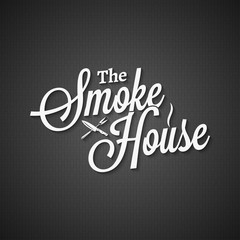 Canvas Print - smokehouse vintage lettering on black background