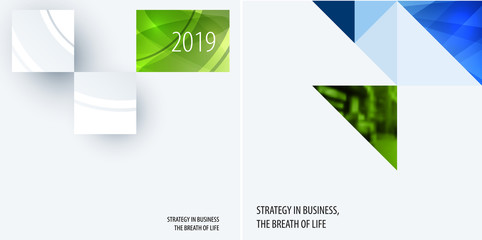 Poster - Set of modern design abstract templates. Creative business background with colourful triangles for promotion, banner, brand printing, business, decoration, branding