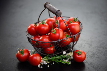 Canvas Print - Tomaten Korb