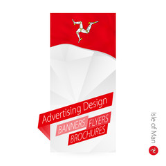 Wall Mural - Vector abstract banner template for Isle of Man.