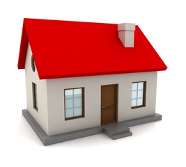 house single 3d illustration isolated