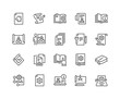 © davooda.com - Simple Set of Technical Documentation Related Vector Line Icons. Contains such Icons as Plan, Blueprint, Manual and more. Editable Stroke. 48x48 Pixel Perfect.