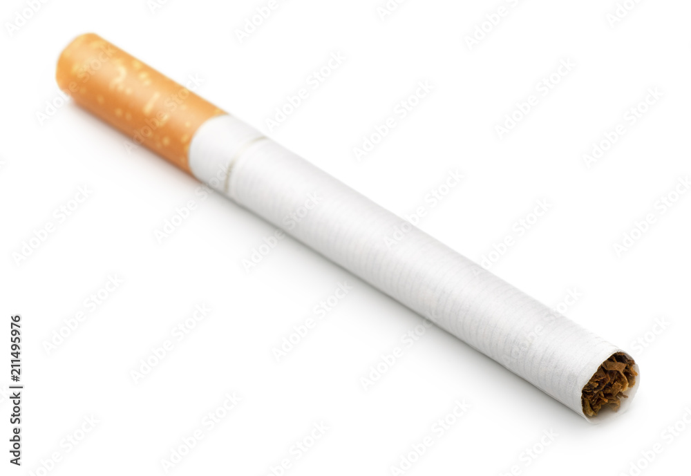 full cigarette Single full cigarette Stock Photo