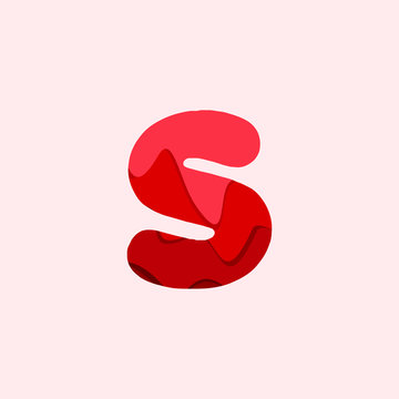 S Blood Font Vector Template Design Illustration