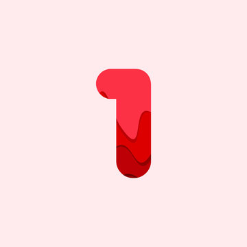 1 Blood Font Vector Template Design Illustration