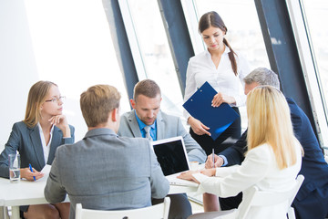 Wall Mural - Business meeting in office