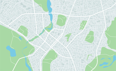 Poster - abstract flat map of city. plan of town. city center scheme. detailed city map. vector illustration