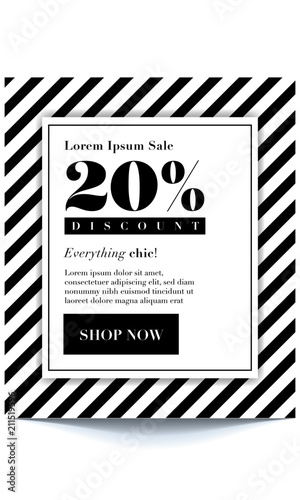 Off Seasonal Sale Background With Elegant Black And White Colour Vector Illustration Template Banners Wallpaper Flyers Invitation Posters Brochure Voucher Discount Stock Vector Adobe Stock