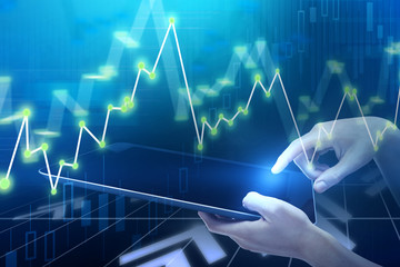 Poster - financial chart concept