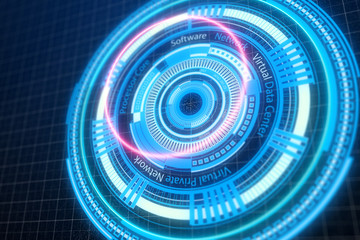 Fototapete - virtual private network concept