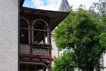 historical rooftop city facades in bavaria south germany