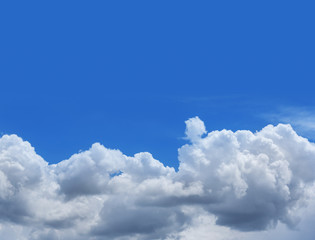 Blue sky with clouds