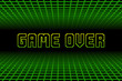 Retro 80s Game Over Background. EPS10 Vector With Transparency