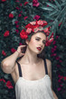 © Svetlana Radayeva - Summer woman portrait with blooming flowers wreath