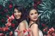 © Svetlana Radayeva - Summer portrait of two young women with blooming flowers wreath