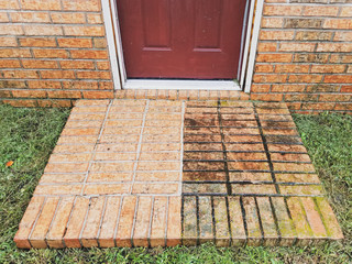 Power Washing Before and After