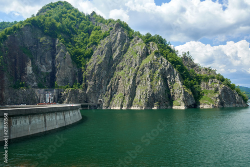 Plakat Jezioro Vidraru w Rumunii