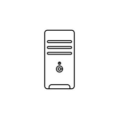 Poster - computer keys line. Element of computer parts for mobile concept and web apps illustration. Thin line icon for website design and development, app development. Premium icon