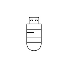 Aufkleber - flash card line. Element of computer parts for mobile concept and web apps illustration. Thin line icon for website design and development, app development. Premium icon