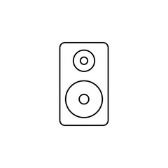 Poster - speakers line. Element of computer parts for mobile concept and web apps illustration. Thin line icon for website design and development, app development. Premium icon