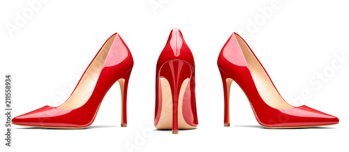Photographie red high heel footwear fashion female style