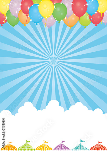 イベント 風船 背景 サイズ Stock Vector Adobe Stock