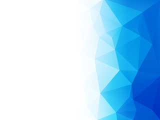 Wall Mural - abstract blue water low poly vector background
