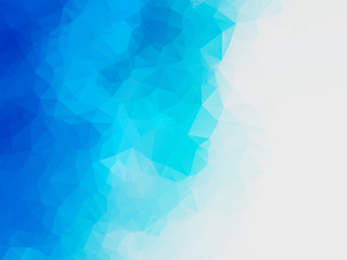 Wall Mural - abstract blue water polygonal vector background