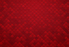 Abstract Red Square Tile Background