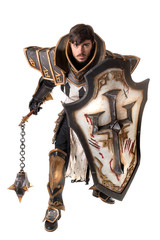 Wall Mural - Man with knight costume