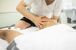 © David Fuentes - physiotherapist applying massage