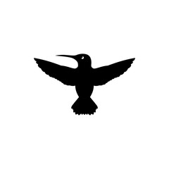 vector hummingbird silhouette