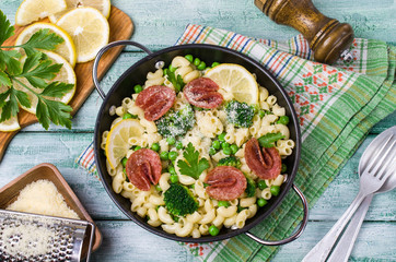 Wall Mural - Traditional pasta with vegetables